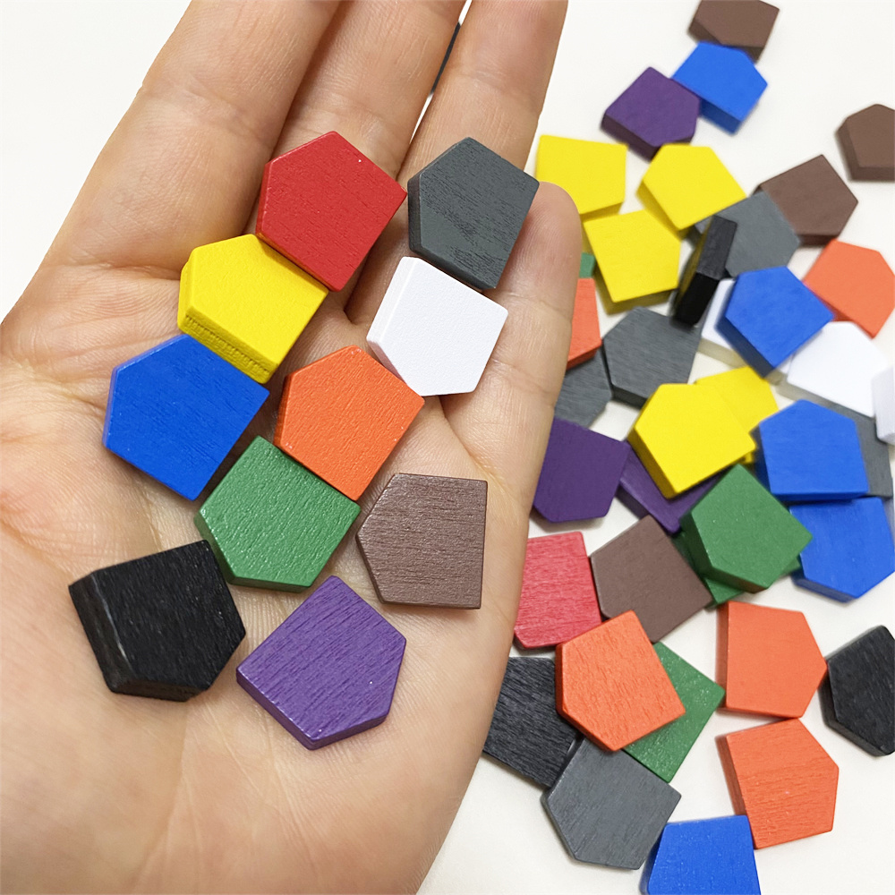 50 pieces 16*16MM Colorful Woo - Board Game Verdant ulasan dan harga