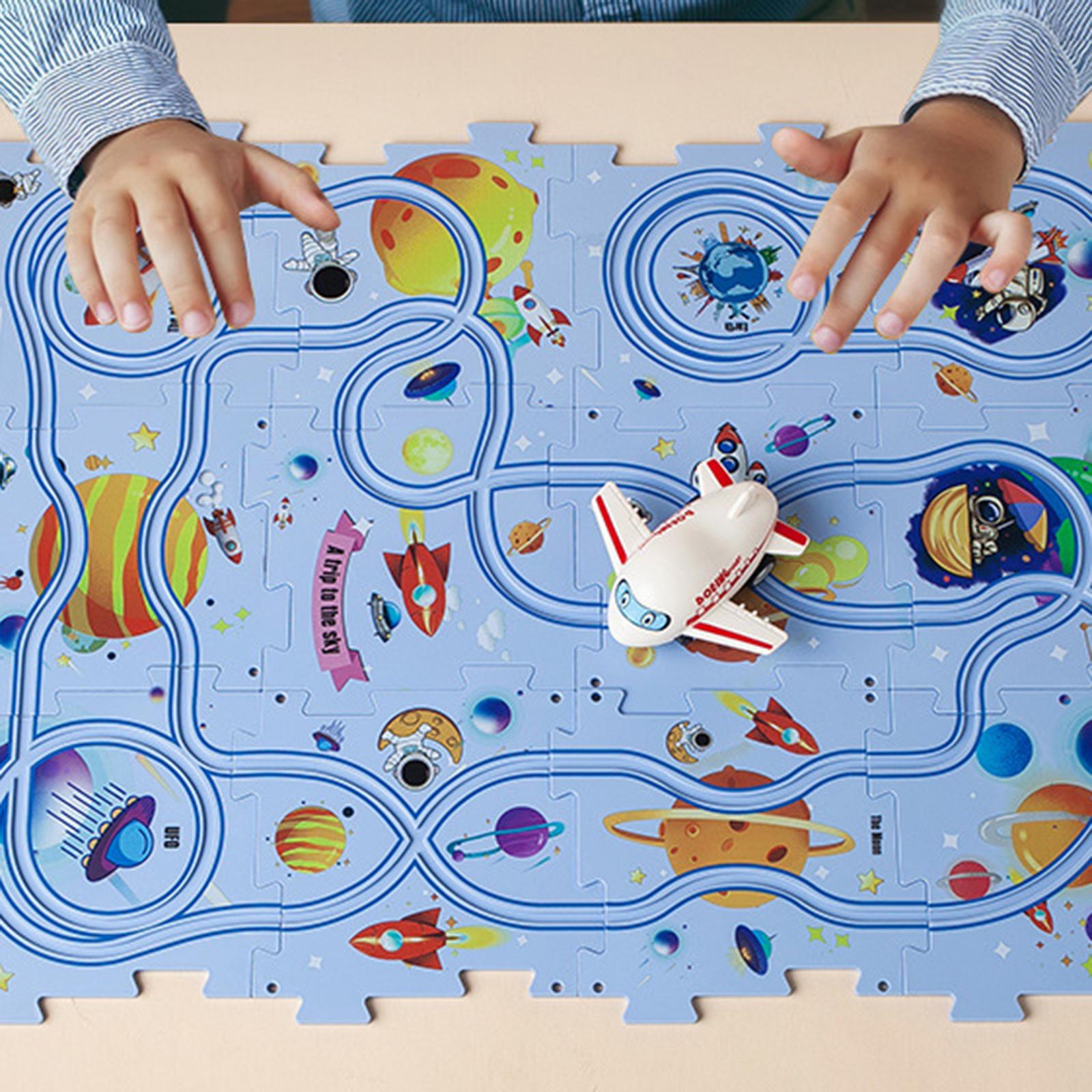 Puzzle Race Car Track Electric - Board Game Race Track ulasan dan harga
