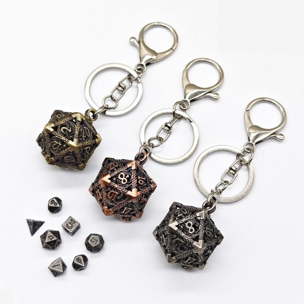 1 Set 20-sided Hollow Metal Di - Board Game Io ulasan dan harga