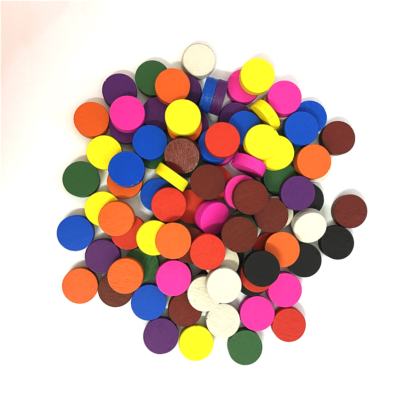 50pieces 15*5MM 11 Colors Wood - Board Game Verdant ulasan dan harga