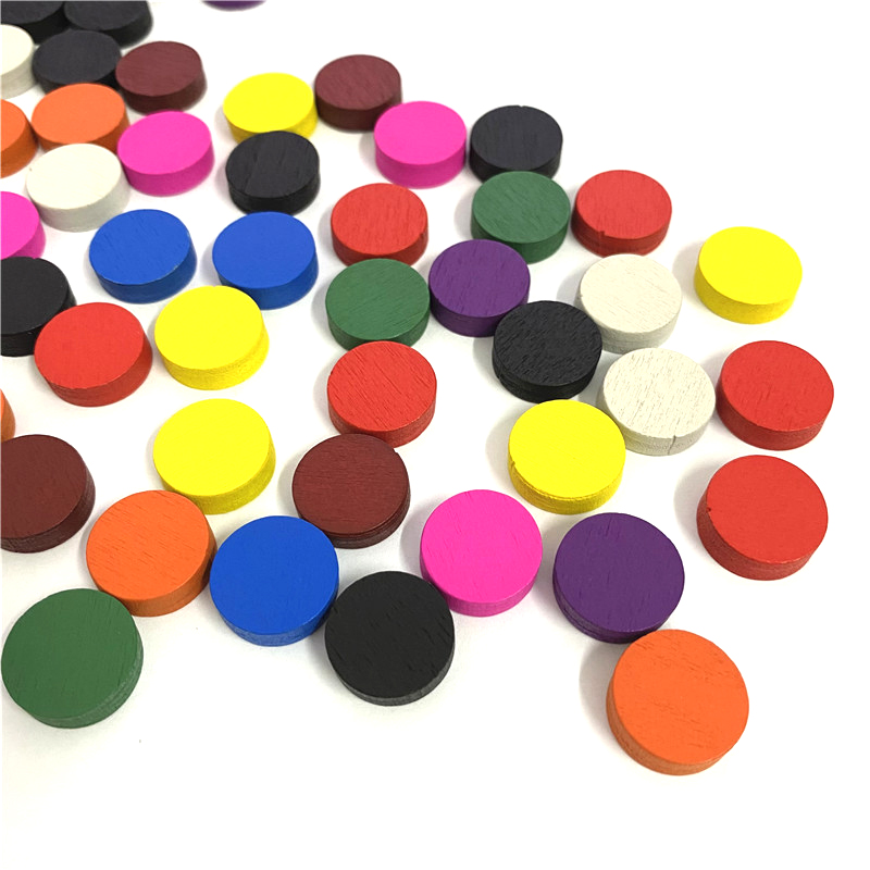 50pieces 15*5MM 11 Colors Wood - Board Game Verdant ulasan dan harga