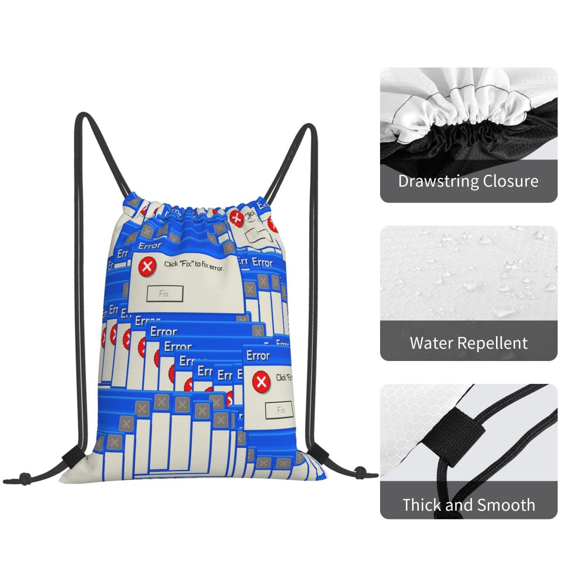 Windows Xp Error Tiled Backpac - Tile Bag Drawstring ulasan dan harga