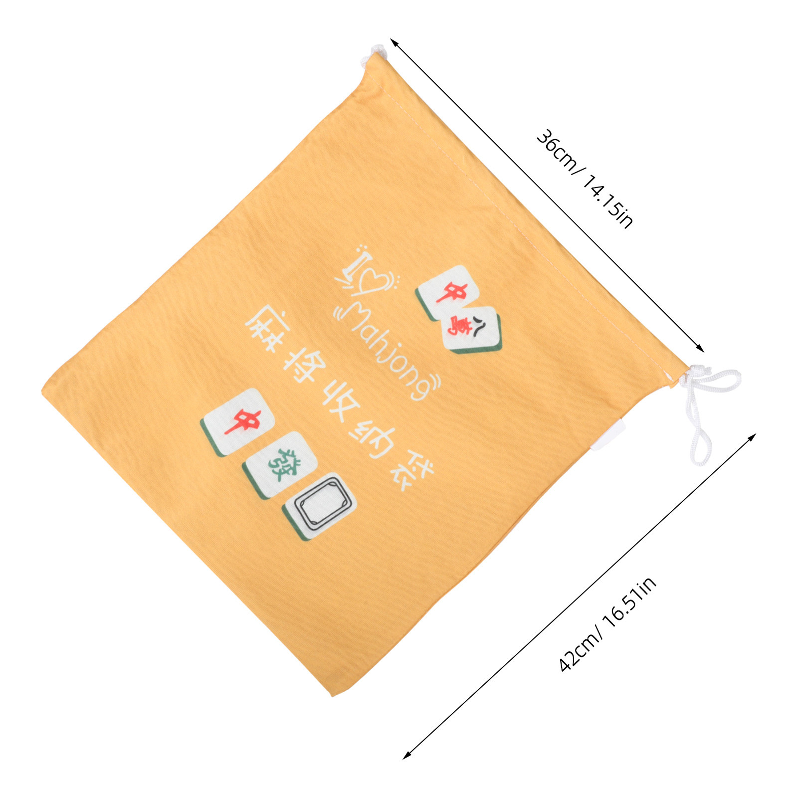 Stylish Mahjong Tile Bag Heavy - Tile Bag Drawstring ulasan dan harga