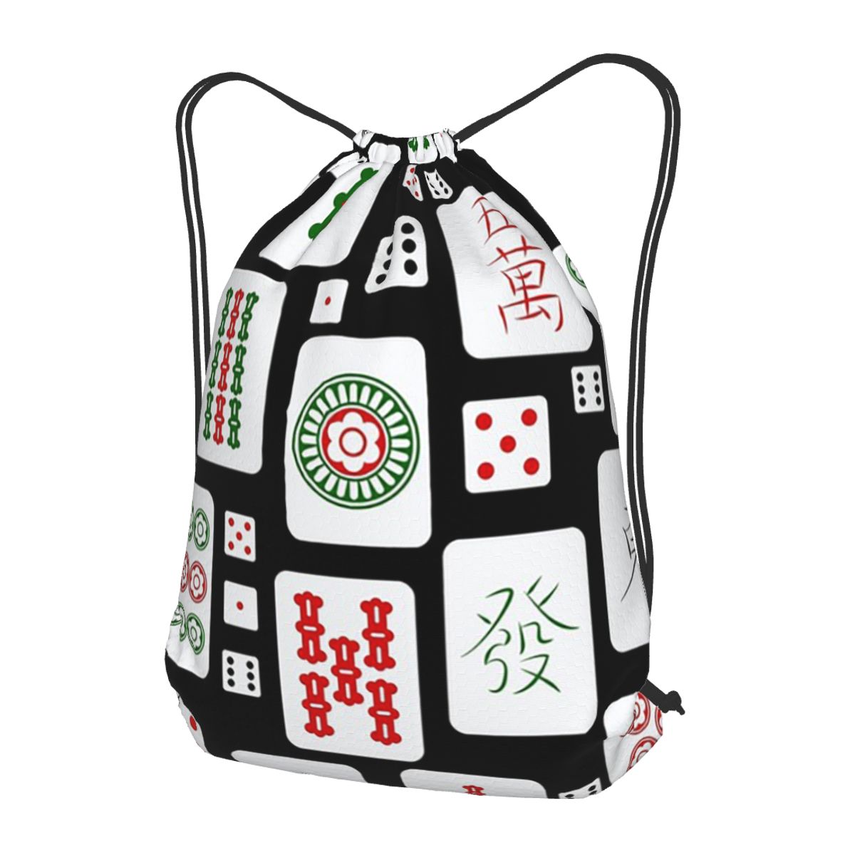 Mahjong Tiles Game Dice Backpa - Tile Bag Drawstring ulasan dan harga