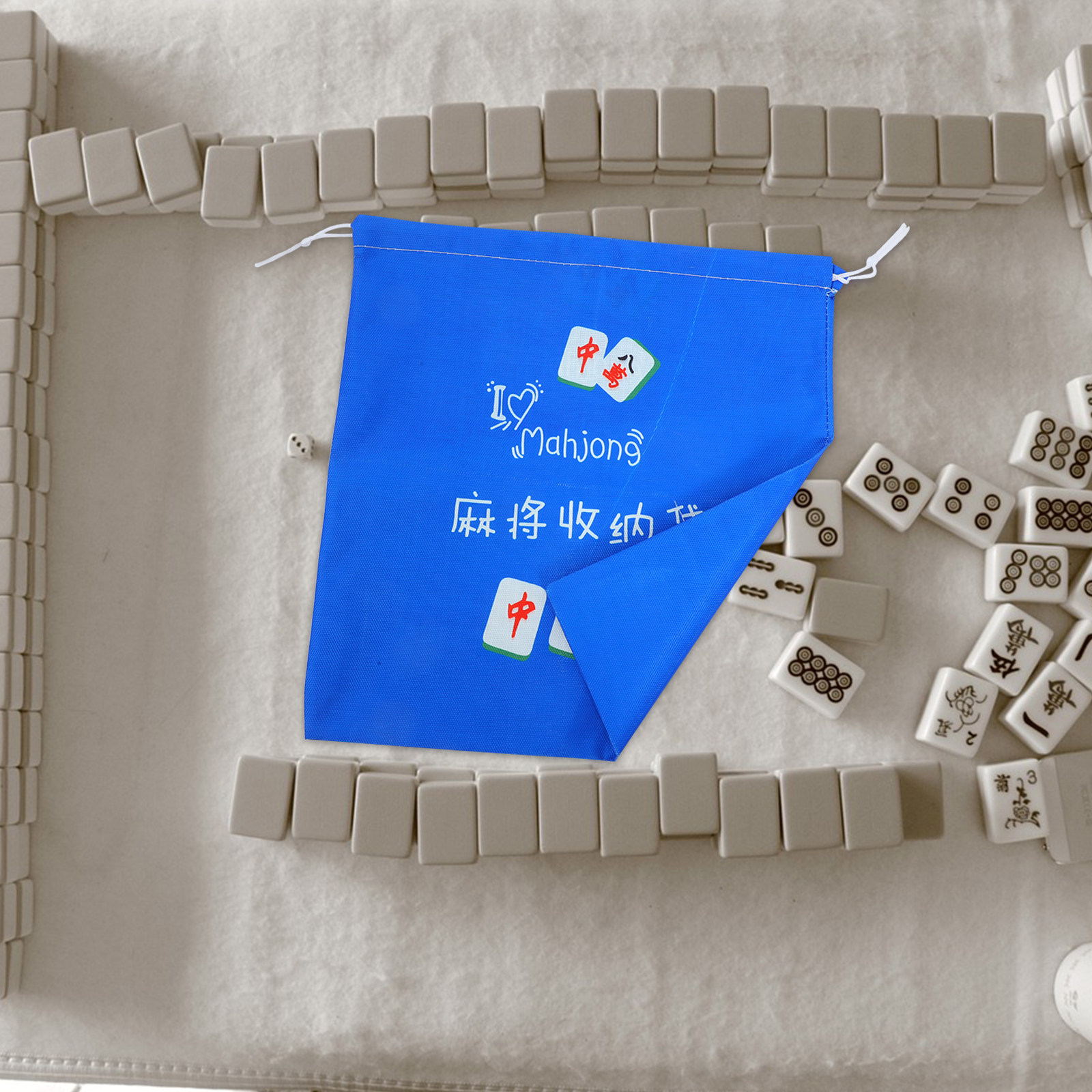Mahjong Storage Bag Large Capa - Tile Bag Drawstring ulasan dan harga
