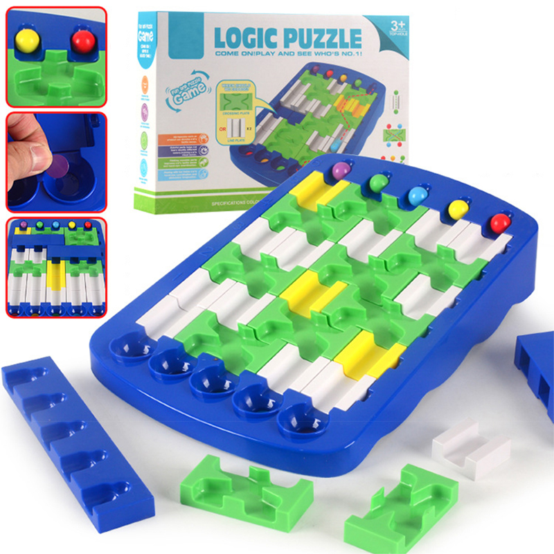 IQ Logical Route Puzzle Bead M - Board Game Race Track ulasan dan harga
