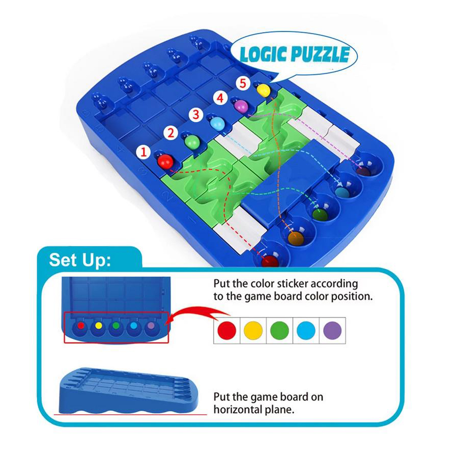 IQ Logical Route Puzzle Bead M - Board Game Race Track ulasan dan harga