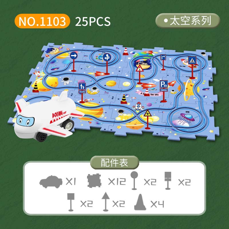 Montessori Electric Rail Car R - Board Game Race Track ulasan dan harga