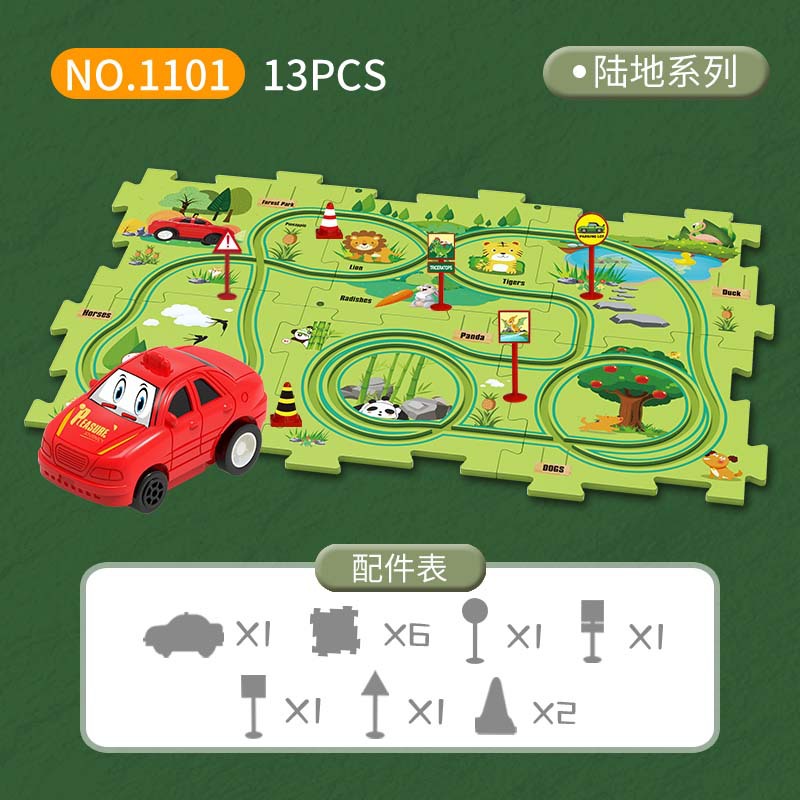 Montessori Electric Rail Car R - Board Game Race Track ulasan dan harga