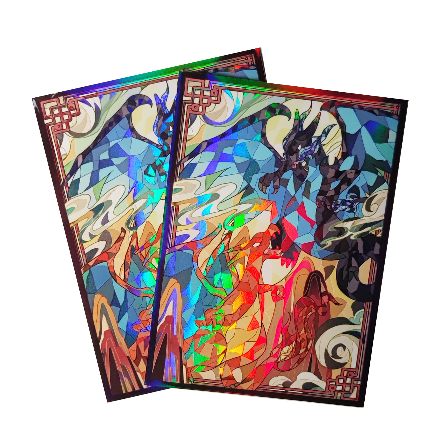 60ct Holo Card Sleeves 66x91mm - Board Game Research ulasan dan harga