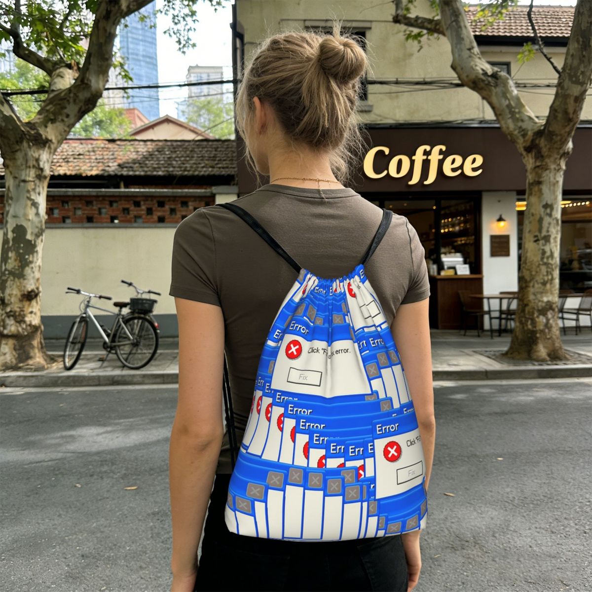 Windows Xp Error Tiled Drawstr - Tile Bag Drawstring ulasan dan harga