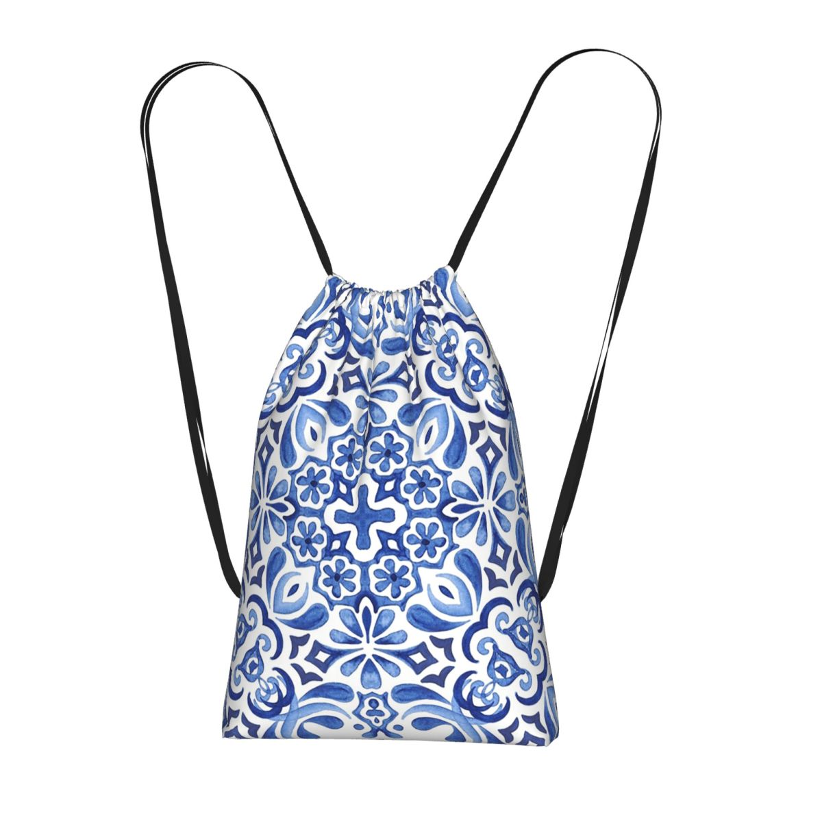 Mediterranean Mosaic Tiles Azu - Tile Bag Drawstring ulasan dan harga