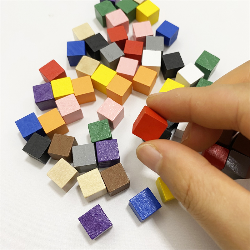 50Pcs/lots 10mm Colorful Wood  - Board Game Verdant ulasan dan harga