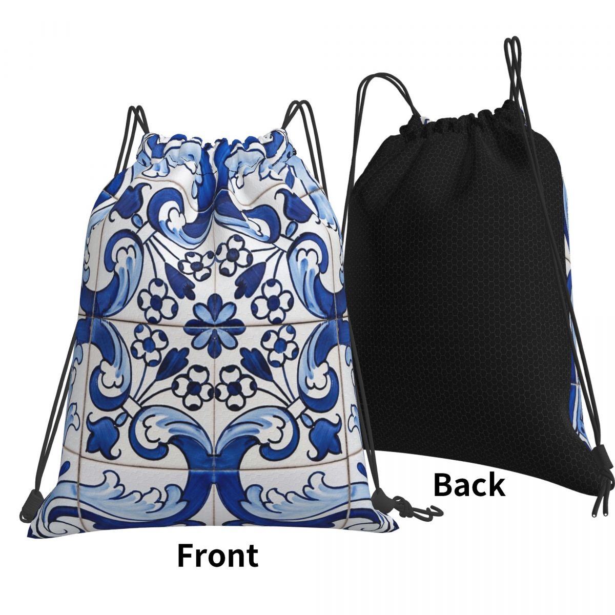 Antique Classic Lisbon Blue Az - Tile Bag Drawstring ulasan dan harga