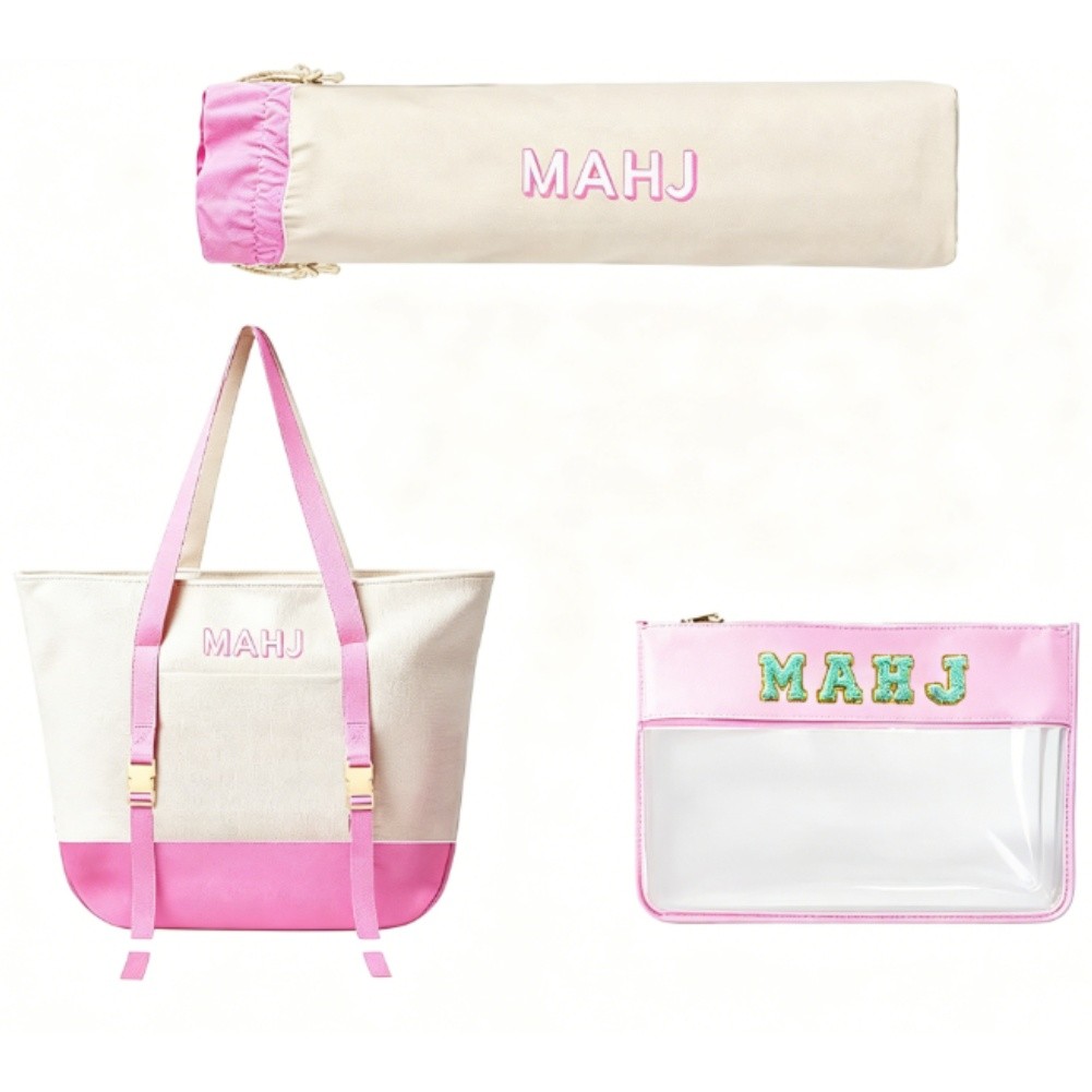 Canvas Tote Bag Set for Mahjon - Tile Bag Drawstring ulasan dan harga