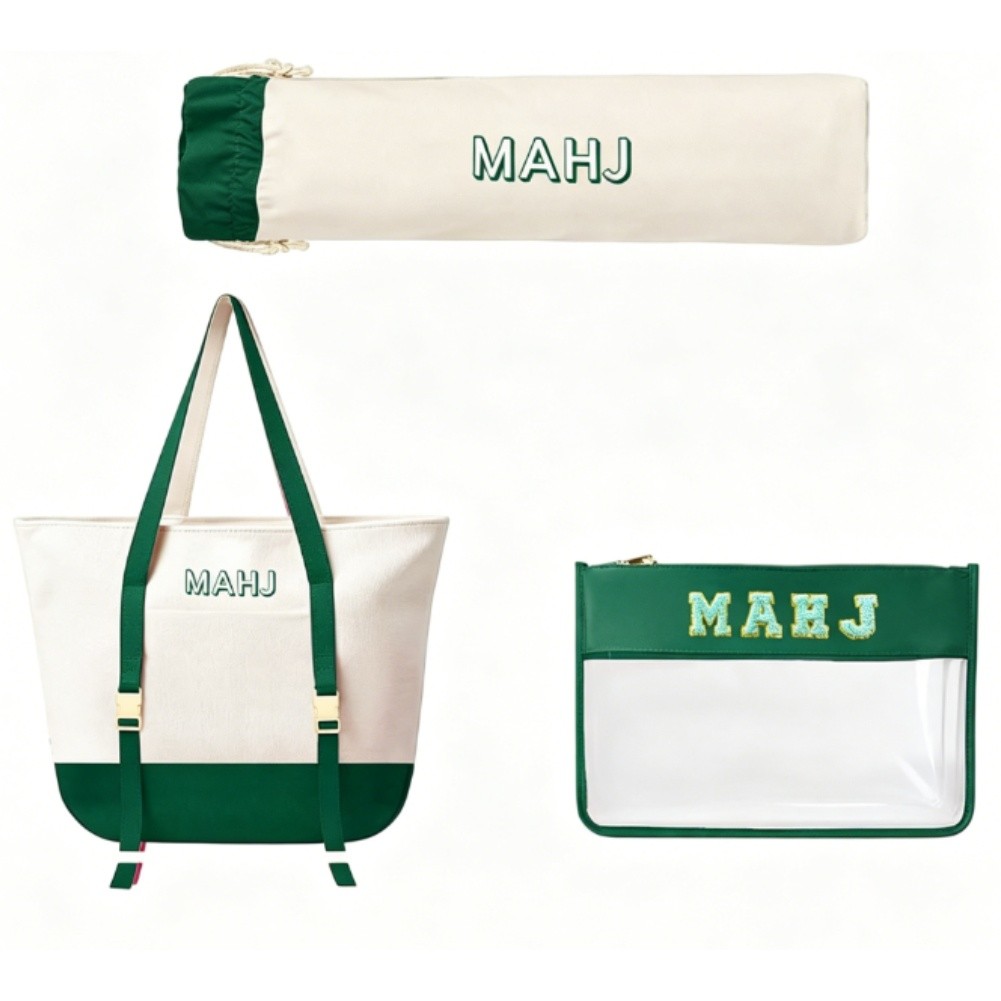 Canvas Tote Bag Set for Mahjon - Tile Bag Drawstring ulasan dan harga