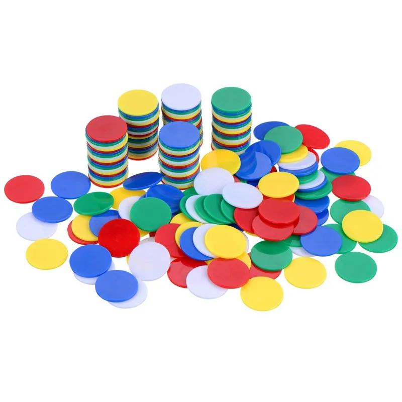 100/300Pcs  Plastic Chips DIY  - Board Game Verdant ulasan dan harga